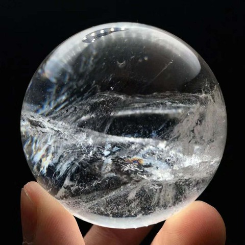 Boule sphère en Quartz cristal blanc clair, 5cm, Collection d'échantillon, guérison ► Photo 1/6