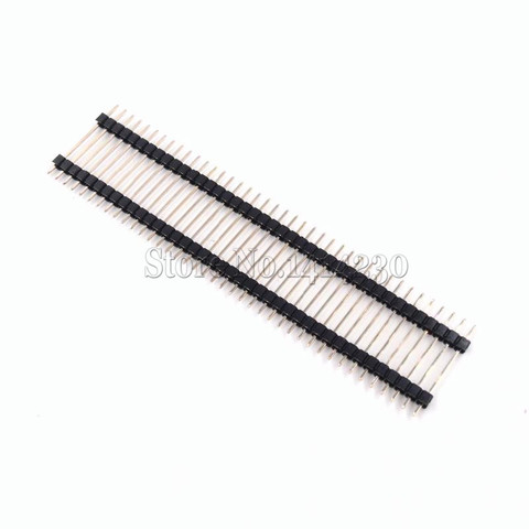 Bande de connecteur pour Arduino, 40 broches 1x40, 2 voies, simple rangée, mâle 2.54, broche cassable ► Photo 1/1