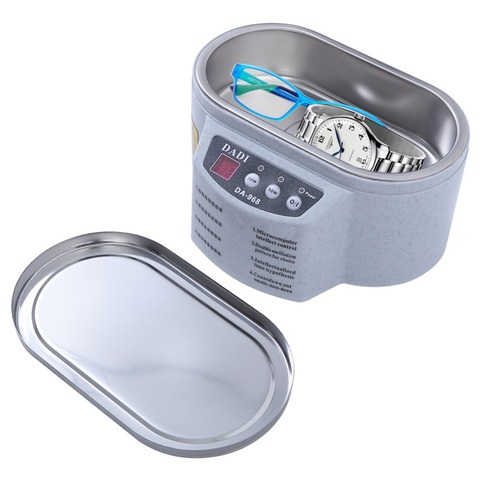 600 ml Mini nettoyeur à ultrasons bijoux lunettes Circuit imprimé Machine de nettoyage contrôle Intelligent nettoyeur à ultrasons bain ► Photo 1/6