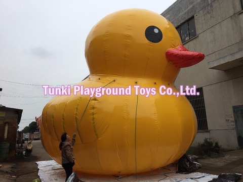 Modèle gonflable fait sur commande de canard jaune géant gonflable de la publicité 6 mètres ► Photo 1/1