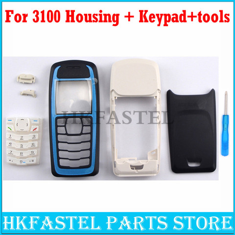 HKFASTEL – housse complète de haute qualité pour Nokia 3100, boîtier de téléphone portable avec clavier anglais et russe, outil de remplacement ► Photo 1/4