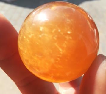 Citrine naturelle quartz boule sphère + support en cristal de guérison, vente en gros, 3-9cm ► Photo 1/6