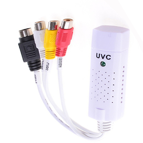 Portable UVC usb 2.0 vidéo et Audio carte de Capture adaptateur USB TV UVC carte de Capture vhs vers dvd convertisseur fenêtre de soutien 7/8 XP ► Photo 1/4