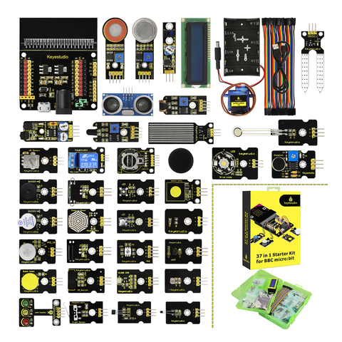 Kit de démarrage de capteur keyestudio 37 en 1 pour Micro BBC: Bit (pas de Micro: carte de bits) ► Photo 1/6