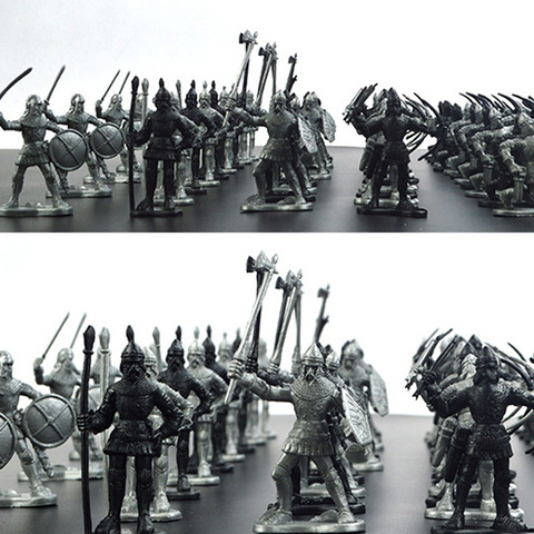 Figurines militaires statiques de soldats anciens, modèle de cadeaux pour enfants, 60 pièces/ensemble ► Photo 1/4