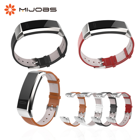 Bracelet en cuir véritable Mijobs pour Huawei Band 2 Pro B19 B29 Bracelet de montre intelligent pour Huawei Sport Band 2 Bracelet Pro ► Photo 1/6