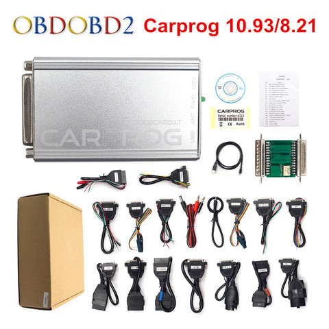 CARPROG V10.0.5/V8.21 programmeur réparation automatique Airbag réinitialiser outils voiture Prog 10.93 ECU puce Tuning complet 21 adaptateurs livraison gratuite ► Photo 1/6