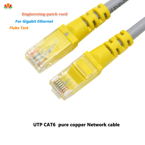 UTP – câble CAT6 de 0.15m, 0.2m, 0.25m, 0.3m, 0.5m, cordon de raccordement réseau, câbles LAN en cuivre, pour routeur Ethernet Gigabit, ordinateur PC ► Photo 1/6