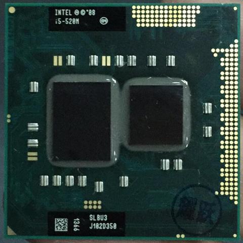 Processeur Intel Core i5-520M i5 520M, pc portable, PGA988, CPU 100%, fonctionne correctement ► Photo 1/1