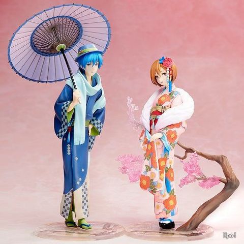 Statue de KAITO & MEIKO en PVC pour filles, figurine de dessin animé, jouets miniatures ► Photo 1/6