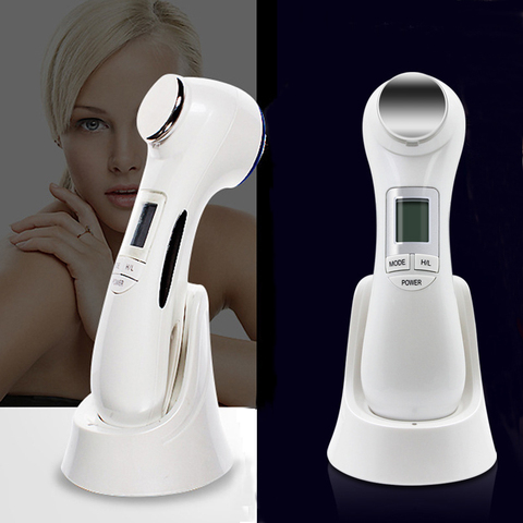 5 en 1 LED RF photonique thérapie du visage rajeunissement de la peau appareil de Vibration Machine EMS Ion micro-courant mésothérapie masseur ► Photo 1/6