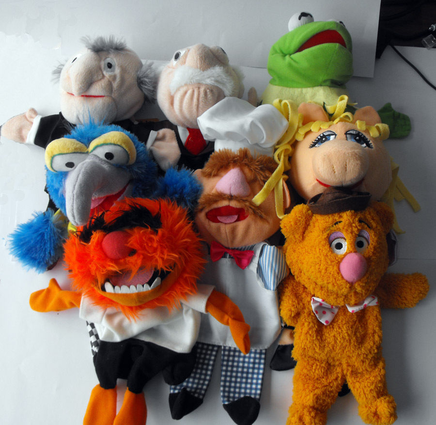 Les Muppets marionnette Kermit grenouille Fozzie ours Chef suédois Miss  cochon Gonzo peluche 28cm main marionnettes bébé enfants enfants jouets -  Historique des prix et avis