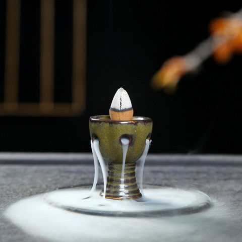 Mini encensoir à reflux, brûleur d'encens créatif, décoration de maison, maison, bureau, salon de thé ► Photo 1/2