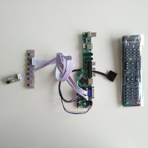 Kit pour LP156WH2 VGA télécommande 40 broches LVDS LCD TV AV USB HDMI 1366 x768 LED contrôleur panneau écran 15.6