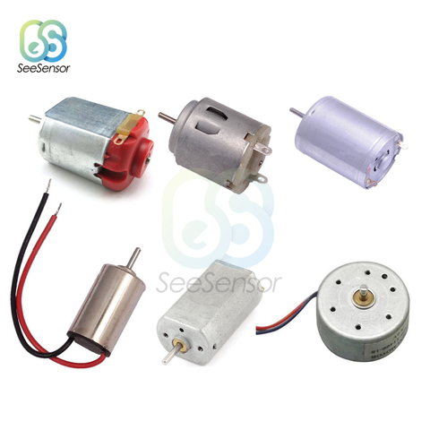 Mini moteur 1.5V 3V cc pour jouets, bricolage, moteur de voiture intelligent, moteur d'engrenage pour jouets, 130 180, 300, 370, 380, 610, 612, 614, 716 ► Photo 1/6