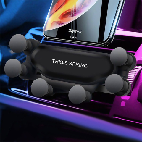 2022 nouveau universel évent voiture montage gravité Auto-Grip voiture Support de téléphone Support pour téléphone dans la voiture pour iPhone X Samsung tablettes ► Photo 1/6