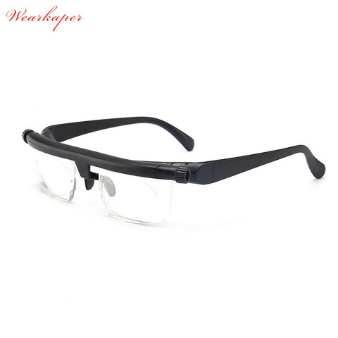 Lunettes de lecture réglables, mise au point de la Vision, lunettes pour myopie, Correction de lentille Variable 3D, grossissement binoculaire Porta Oculos ► Photo 1/5