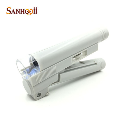 Microscope de poche avec lumière LED Loupe de bijoutier, Mini Loupe 100X, pratique ► Photo 1/5