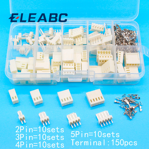 KF2510 Kits 40 ensembles Kit dans la boîte 2p 3p 4p 5 broches 2.54mm pas Terminal/boîtier/broche en-tête connecteurs adaptateur ► Photo 1/6