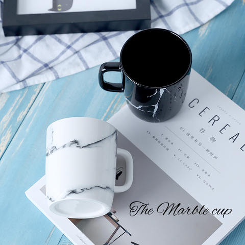 12OZ 350ML moderne marbre décoratif motif tasse en céramique maison bureau porcelaine café lait thé boire tasse créative Drinkware ► Photo 1/4