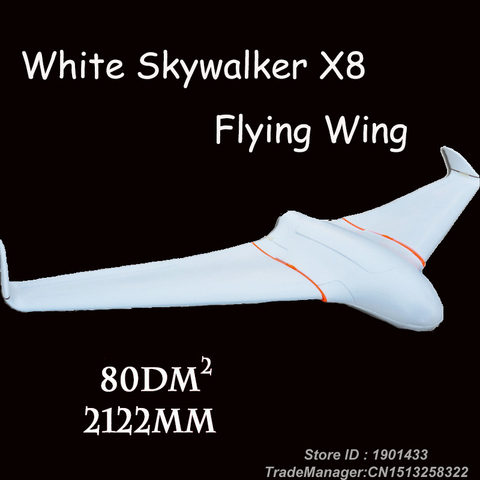 Skywalker – avion télécommandé X8, Version blanche, FPV, 2122mm, cadre vide, 2 mètres, jouet RC x-8 EPO ► Photo 1/6