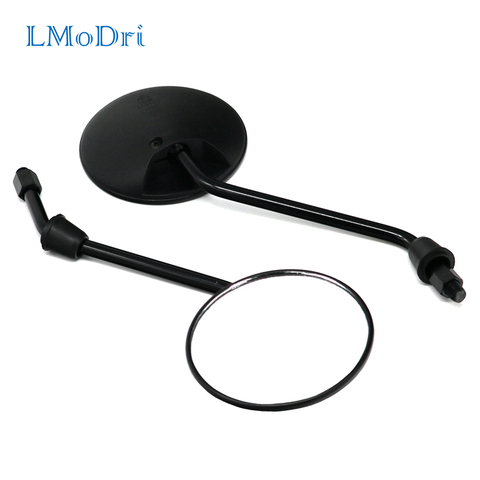 LMoDri livraison gratuite nouveau universel moto arrondi côté rétroviseur moto e-bike Scooter 10mm 8mm rétroviseurs ► Photo 1/6