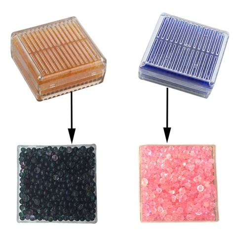 Boîte absorbante d'humidité de boîte de dessiccant de Gel de silice d'agent Anti-moule réutilisable de 1pc avec le changement de couleur indiquant des perles étanches à l'humidité ► Photo 1/6