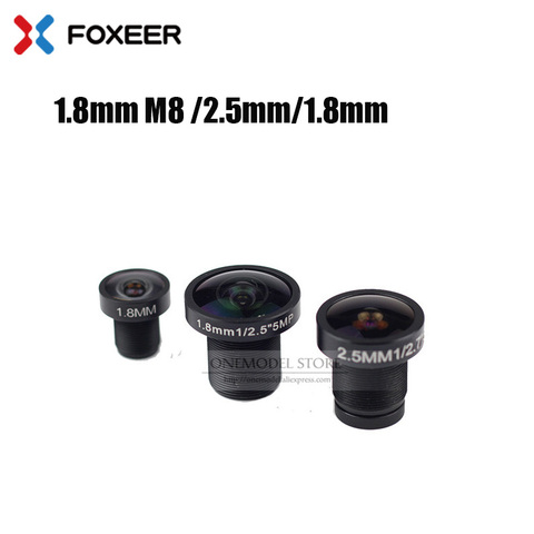 Foxeer-objectif pour appareil photo de remplacement 100% mm M8/5mp 1.7mm 1.8mm grand Angle pour flèche/prédateur/Micro caméra, nouveau 2.5 d'origine ► Photo 1/6