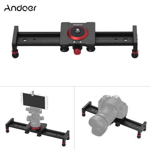 Curseur de piste de caméra en alliage d'aluminium, 30cm 40cm 50cm, stabilisateur de vidéo, curseur de piste pour caméscope DSLR ► Photo 1/6