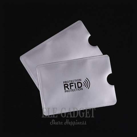 10 pcs Anti-Manches De Numérisation De Cartes de Crédit RFID Carte Protecteur Anti-magnétique En Aluminium Feuille Portable Titulaire de La Carte Bancaire ► Photo 1/6