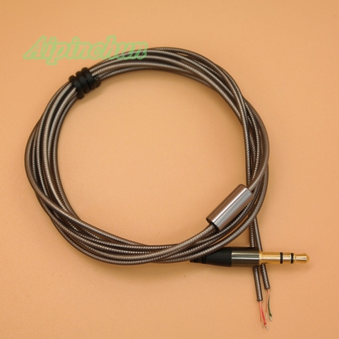 Aipinchun – câble Audio pour écouteurs, 3.5mm, 3 pôles, prise de Type ligne, bricolage, réparation de casque, câble de remplacement, A07 ► Photo 1/3