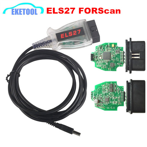 ELS27 FORScan V2.3.8 PCB vert + puce FTDI pour FORD/Lincoln/Mercury/Mazda Focom ELS27 ► Photo 1/6