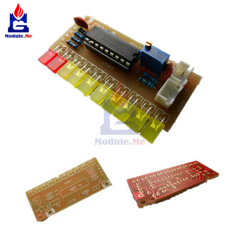 Indicateur de niveau Audio à 10 bandes LM3915, bande amusante, indicateur de points, combinaison 9V-12V DC pour Arduino, Kit de bricolage, carte PCB électronique ► Photo 1/6