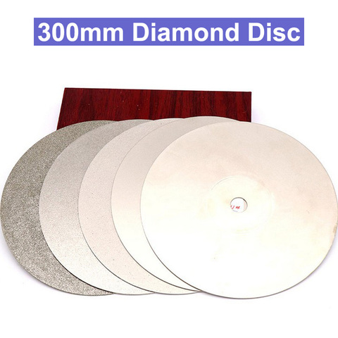 Disque de polissage avec revêtement diamant, 12 pouces, 300mm, 12.7mm ► Photo 1/4