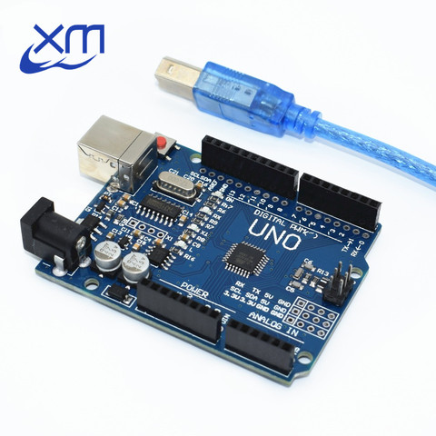 Carte de développement UNO R3 CH340G + MEGA328P, puce SMD 16Mhz pour Arduino, câble USB, un ensemble ► Photo 1/1