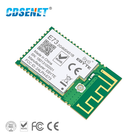 NRF52832 2.4GHz émetteur-récepteur sans fil rf Module CDSENET E73-2G4M04S1B SMD 2.4 ghz Ble 5.0 récepteur émetteur Module Bluetooth ► Photo 1/5