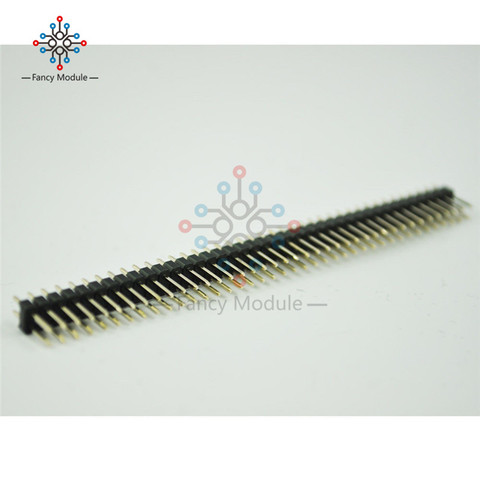 10 pièces 2.54mm 2x40 broches mâle Double rangée broche en-tête bande ► Photo 1/2