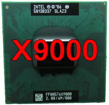 Lntel-processeur Original pour ordinateur portable Core X9000, processeur double Core, Cache de 6M, 2.8 GHz, 800 MHz, FSB ► Photo 1/1