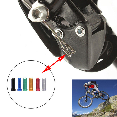 20/50 Pcs/Lot Aluminium Alliage Vélo Vélo Frein manette de vitesse intérieure Embouts De Câble Fil Embout Sertir Accessoires De Vélo Pour Vtt ► Photo 1/6