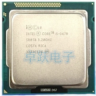 Processeur intel I5 3470 processeur d'unité centrale Quad Core 3.2Ghz, L3 6 mo/77W, Socket LGA 1155, pour ordinateur de bureau, i5-3470 (fonctionne 100%), livraison gratuite ► Photo 1/1