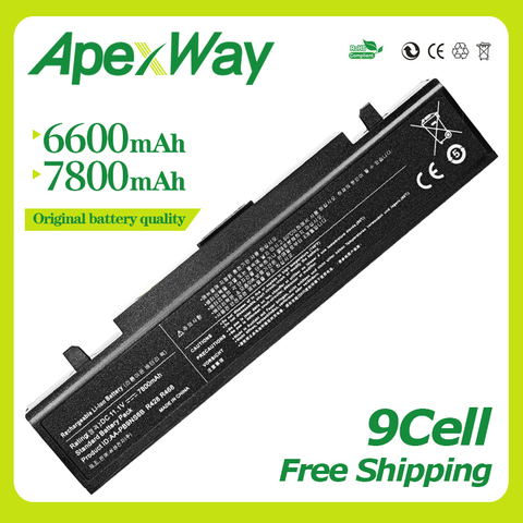 ApexWay – batterie d'ordinateur portable 6600mAh, pour Samsung R530 R540 R428 R519 R468 Q528 NP-R519 NP-R522 AA-PB9NC5B AA-PB9NC6B NP300 ► Photo 1/1