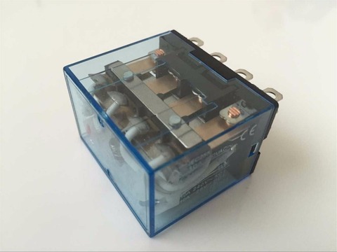Mini relais LY4NJ 14 broches 10A avec LED, 12VDC 24VDC 110VAC 220VAC, 1 pièce ► Photo 1/3