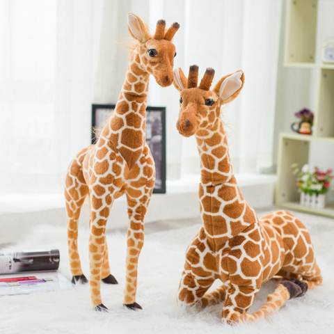 Géant taille girafe jouets en peluche mignon peluche poupées Simulation douce girafe poupée cadeau d'anniversaire enfants jouet chambre boutique décor ► Photo 1/6