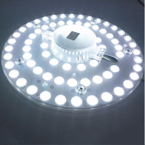 Spot lumineux, éclairage blanc pur, luminaire, montage en surface, LED, 12/18/24/36W, 5730SMD, lumière blanche chaude naturelle, modèle LED ► Photo 1/6