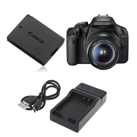 Nouveau chargeur de batterie pour Canon LP-E10 EOS1100D E0S1200D Kiss X50 rebelle T3 Portable qiang ► Photo 1/6