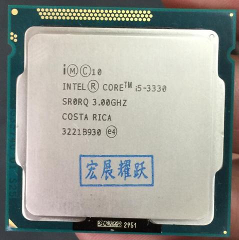 Processeur Intel Core i5 3330 i5-3330, Cache de 6 mo, 3.0GHz, LGA1155 fonctionne correctement, CPU de bureau, ordinateur, CPU 100% ► Photo 1/2