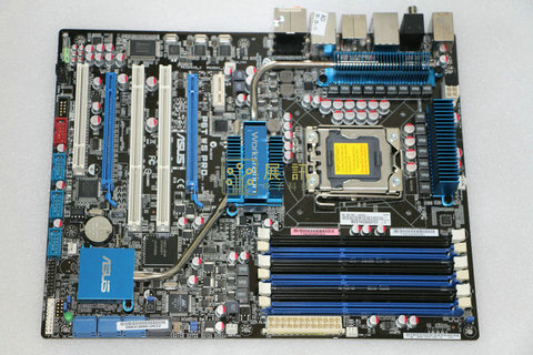 ASUS – carte mère P6T WS PRO LGA 1366 originale, composant pour ordinateur de bureau, mémoire DDR3, capacité maximale de ram 24 go, usb, X58 ► Photo 1/1