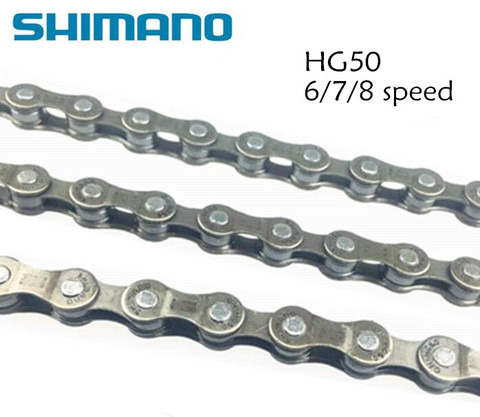 Shimano CN-HG50 6/7/8 vitesse chaîne vtt vélo chaîne 6 s 7 s 8 s HG50 112 liens ► Photo 1/6