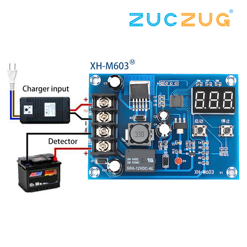 XH-M603 Module de contrôle de charge affichage LED numérique de stockage batterie au Lithium chargeur commutateur de commande carte de Protection 12-24V ► Photo 1/6