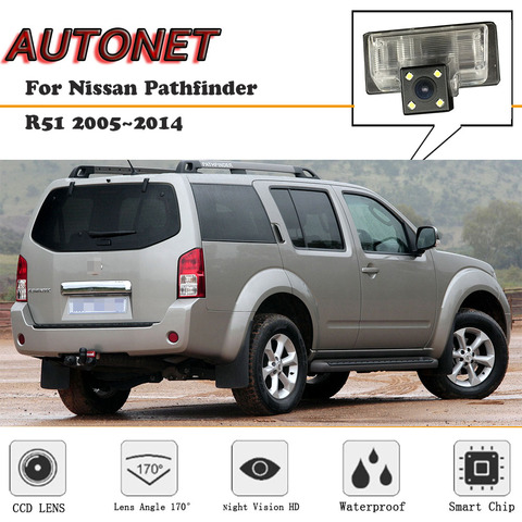 AUTONET-caméra de Vision nocturne | Caméra arrière HD pour Nissan Pathfinder R51 2005 ~ 2014 CCD/plaque d'immatriculation ► Photo 1/5
